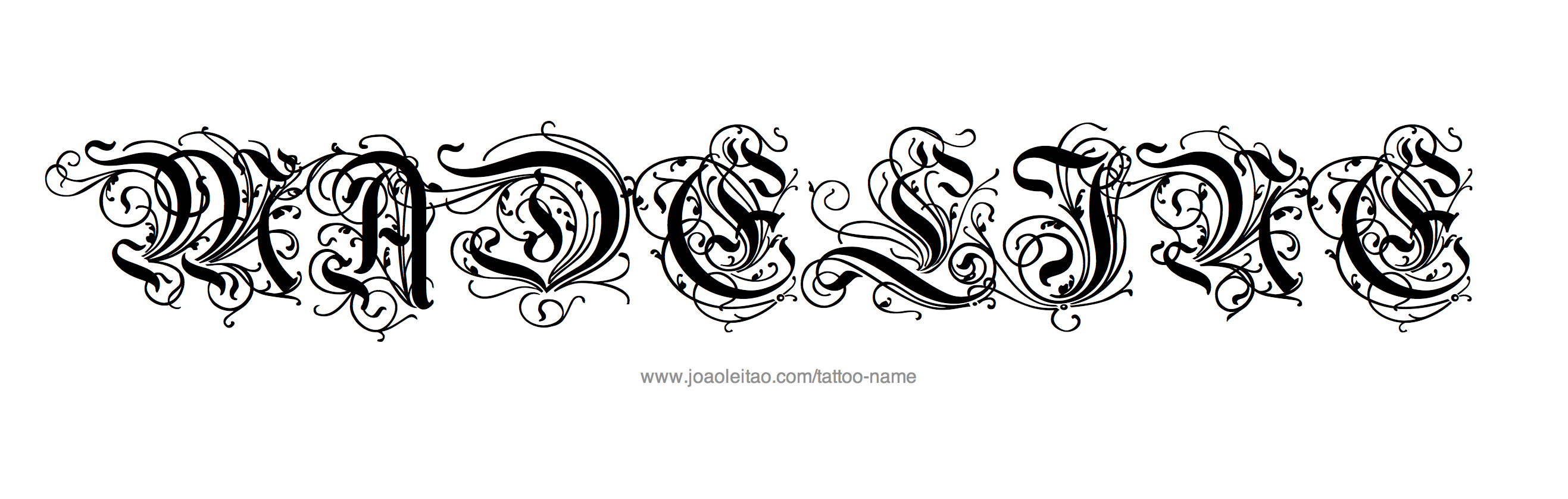 Madeline Name Tattoo Designs